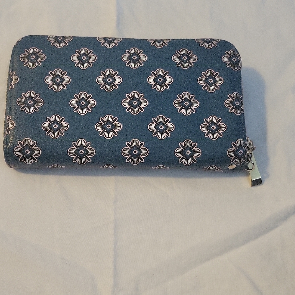 Floral Blue Wallet